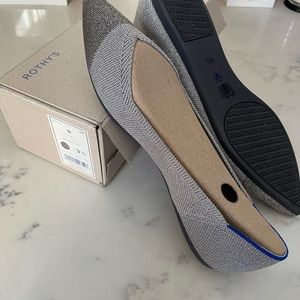 Brand New Rothy’s The Point 9.5 metallic slip on.